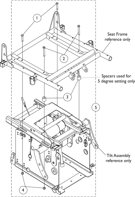 Frame, ASBA Seat Mounting Hardware