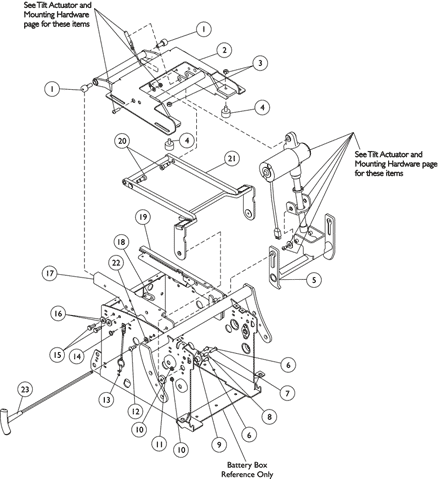 Tilt Assembly and Mounting Hardware