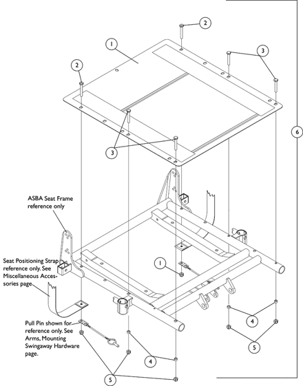 Seat Pan and Mounting Hardware