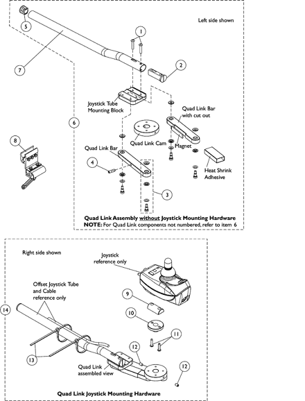 Quad Link Assembly For MK5 SPJ-80 and DPJ Joystick