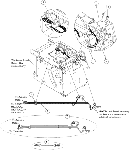 Limit Switch Harness and Mounting Hardware