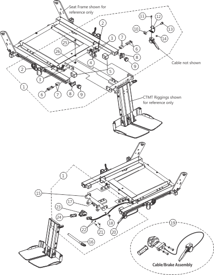 Center Mount Rigging Mounting Hardware