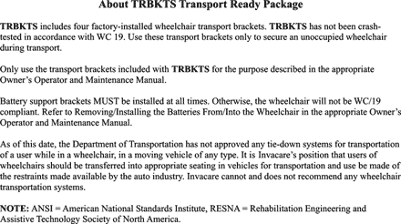 TRBKTS Option Clarification Reference