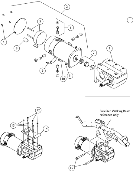 Motor and Gearbox Assembly