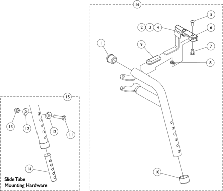 PHW93 (Hemi) Footrest Supports