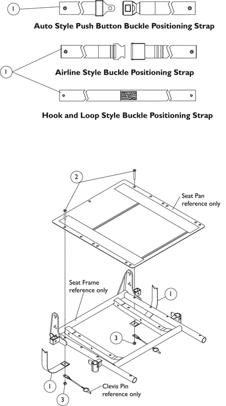 Seat/Chest Positioning Straps