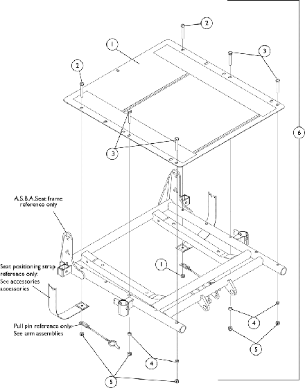 Seat Pan and Mounting Hardware