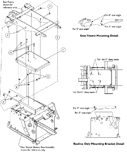 Seat Frame Mounting Hardware