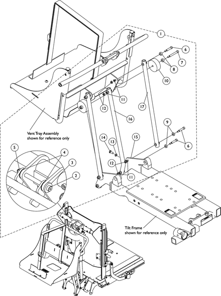 Vent Tray Mounting Hardware