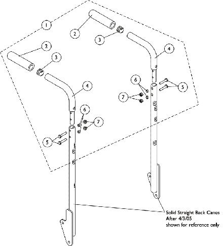 Back Cane Push Handle Attachments