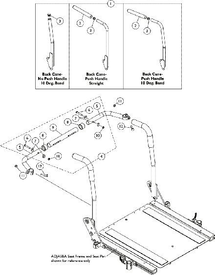 Back Canes and Spreader Bars