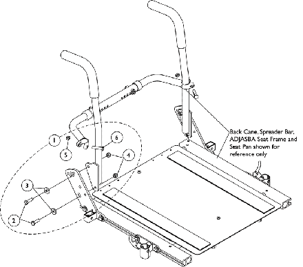 Back Cane Attaching Hardware