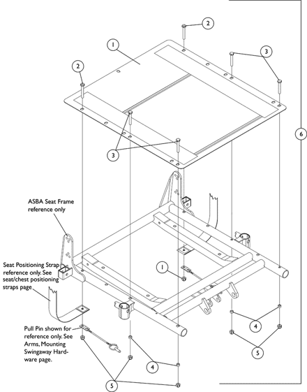 Seat Pan and Mounting Hardware