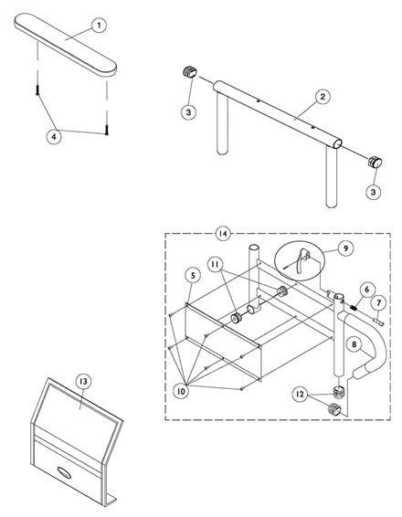 Arms, Adjustable Height