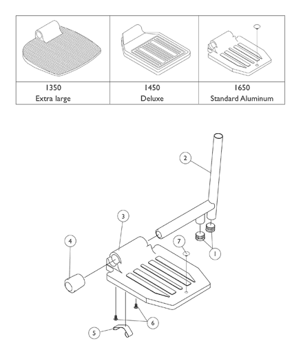 Pivot/Slide Tube and Footplates