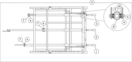 Manual Pull Tube and Crank Handle