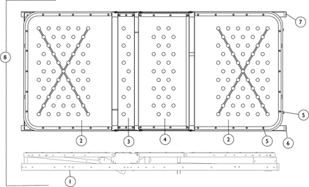 Frame, Pan Deck