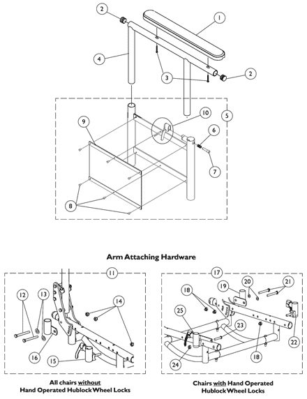 Arms - Adjustable Height