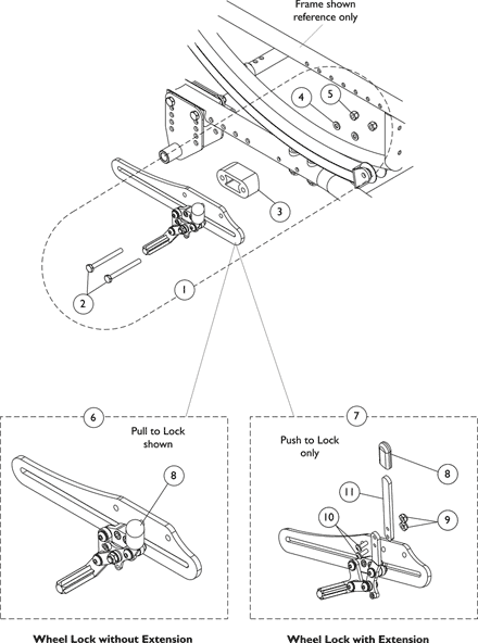 Wheel Locks and Attaching Hardware