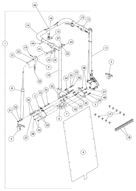 Recliner - Low Shear - Retro-Fit Kit w/ Upholstery