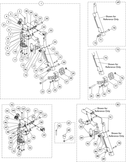 Elevating Legrest Support Assembly - ELRSS