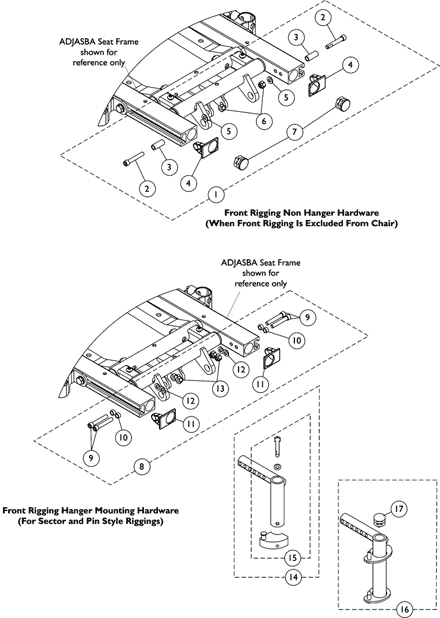 Front Rigging Hanger Hdwr