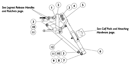 PAS4A/PAL4A Articulating Legrests