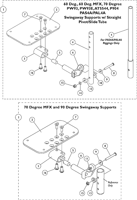 AT5543 Adjustable Angle Footplates