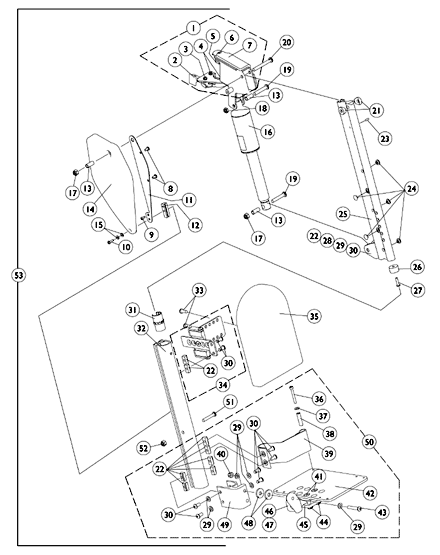 Power Non-Articulating Legrest