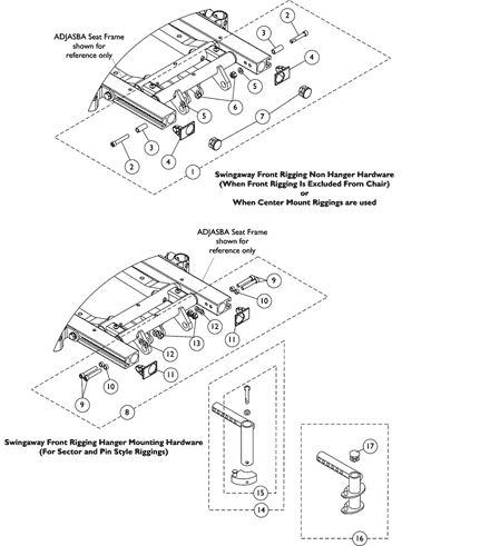 Front Rigging Hanger Hdwr