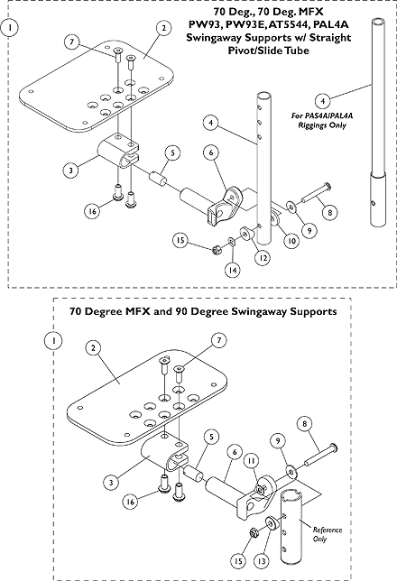 AT5543 Adjustable Angle Footplates