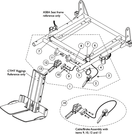 Center Mount Rigging Mounting Hardware (CTMT) and (CTMTJ)