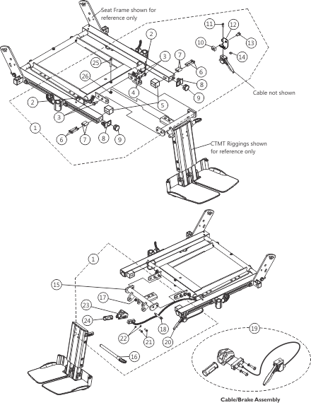 Center Mount Rigging Mounting Hardware