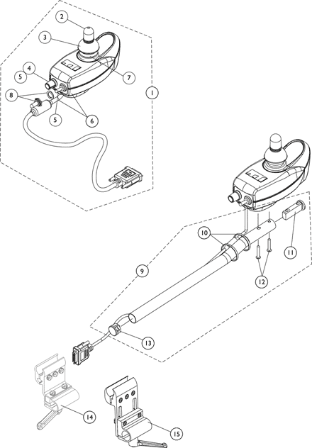 MK5 SPJ-80 Joystick and Mounting Hardware