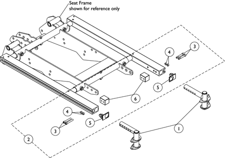 Front Rigging Hanger Hardware, Pin Style