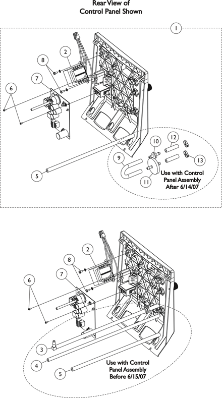 Control Panel - Rear View