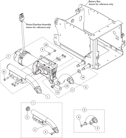 Walking Beam, Lower Pivot Link and Mounting Hardware