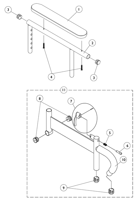 Arms, Adjustable Height