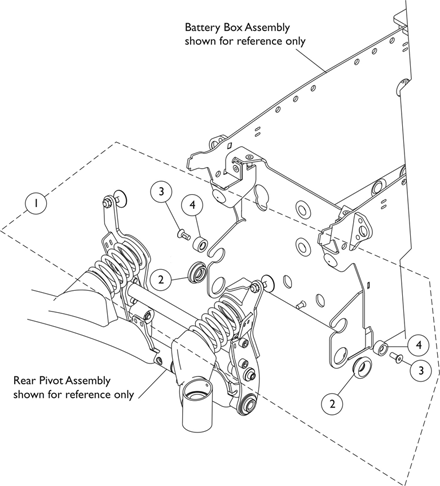 Rear Pivot Assembly Mounting Hardware