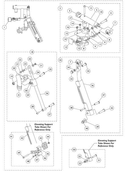 Legrest Support Assembly - AT5044