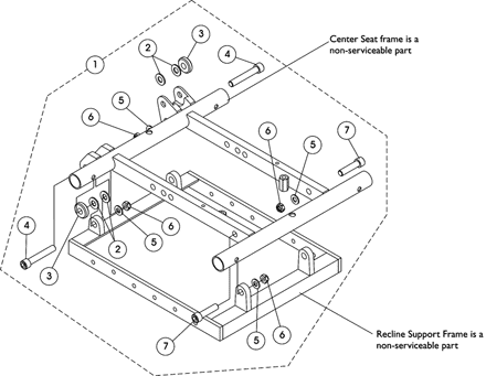 Frame, Recline Interface Support Hdwr.