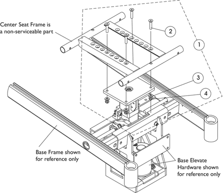 Frame, Seat Mounting Hardware For Elevate