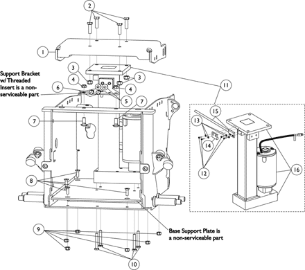 Elevate Actuator Motor & Mounting Hardware