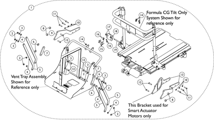 Vent Tray Mounting Hardware