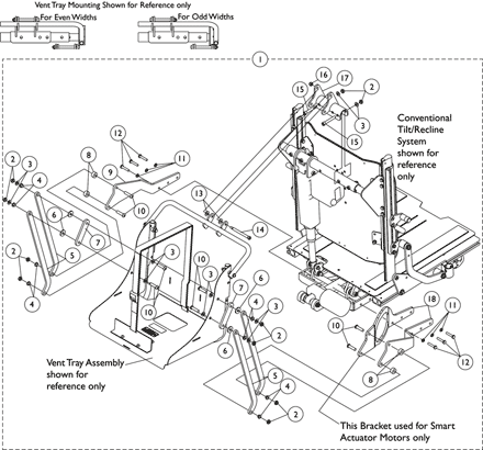 Vent Tray Mounting Hardware