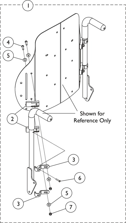 Back, Mounting Hardware Curve Contoura