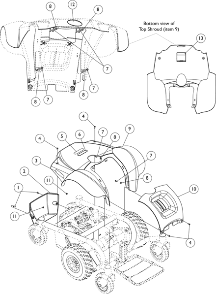 Shrouds and Attaching Hardware