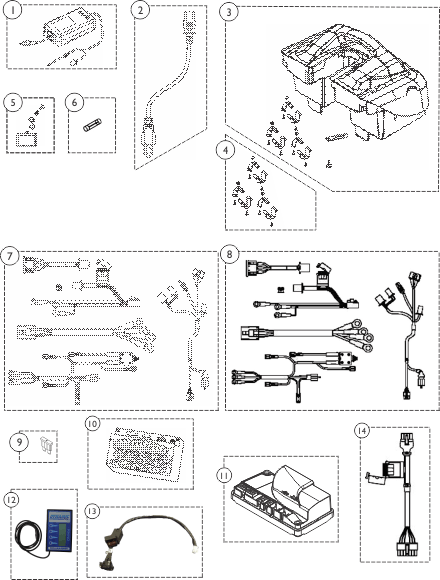 Battery Box, Charger, Controller & Harnesses