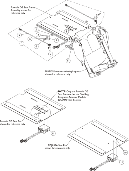 Dual Legs Integrated Actuator Module (DLIAM) MK6i & Legrest Harnesses