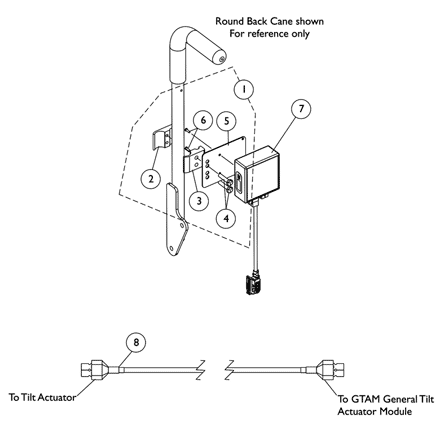 General Tilt Actuator Module (GTAM) For TDX with Formula Invisible Super Low Til